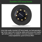 4個8 LED IP65防水太陽能埋地燈，花園別墅草坪裝飾聚光燈