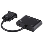 2合1 VGA轉HDMI + VGA 15針高清電視轉接器帶音頻