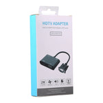 2合1 VGA轉HDMI + VGA 15針高清電視轉接器帶音頻