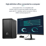 2合1 VGA轉HDMI + VGA 15針高清電視轉接器帶音頻