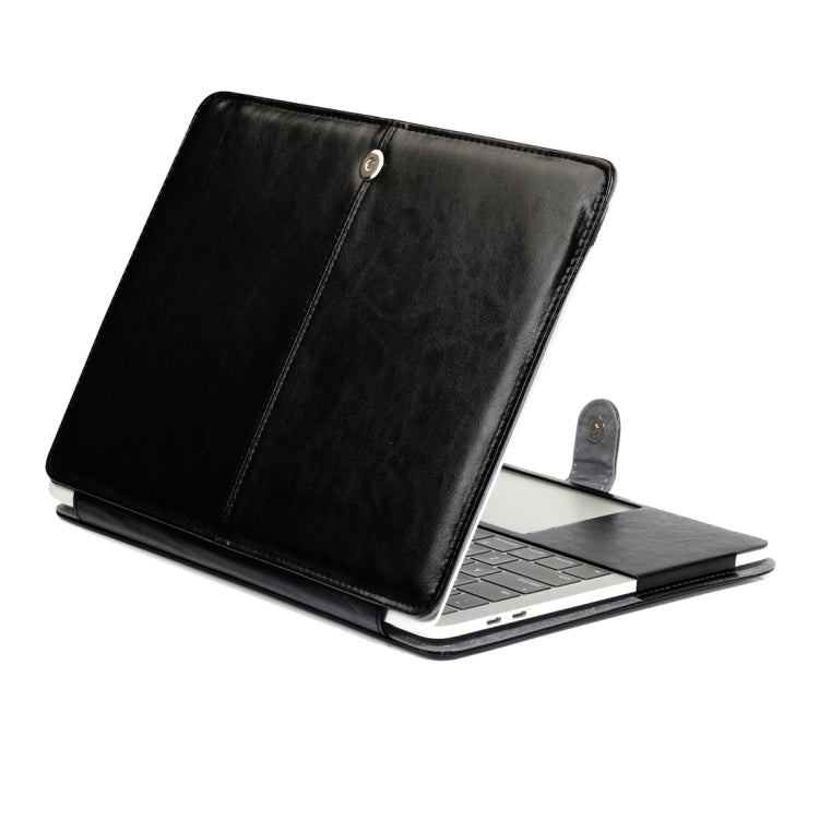 適用於 2016 新款 MacBook Pro 15.4 吋 A1707 筆記型電腦瘋馬紋橫翻皮套