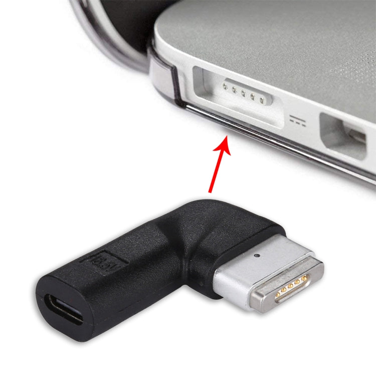 USB-C / Type-C 母頭轉 5 針 MagSafe 2 (T 形) 公頭充電轉接器，Type-C 轉 MagSafe 2