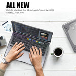 適用於 MacBook Pro 13 吋 2022 & A2289 / A2251 / A2338 2020 PC + TPU 雙色筆記型電腦保護殼