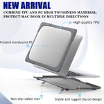 適用於 MacBook Pro 13 吋 2022 & A2289 / A2251 / A2338 2020 PC + TPU 雙色筆記型電腦保護殼