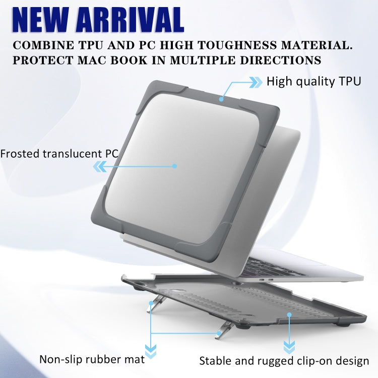 適用於 MacBook Pro 13 吋 2022 & A2289 / A2251 / A2338 2020 PC + TPU 雙色筆記型電腦保護殼