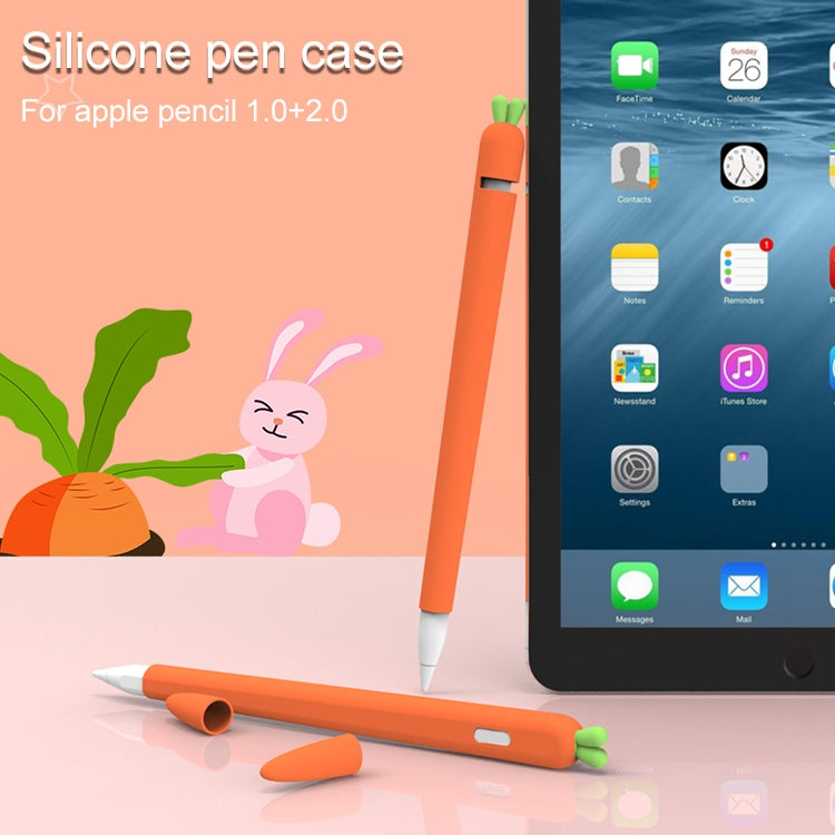 LOVE MEI 蘋果筆 2 胡蘿蔔造型觸控筆矽膠保護套，適用於 Apple Pencil 2