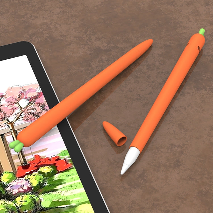 LOVE MEI 蘋果筆 2 胡蘿蔔造型觸控筆矽膠保護套，適用於 Apple Pencil 2
