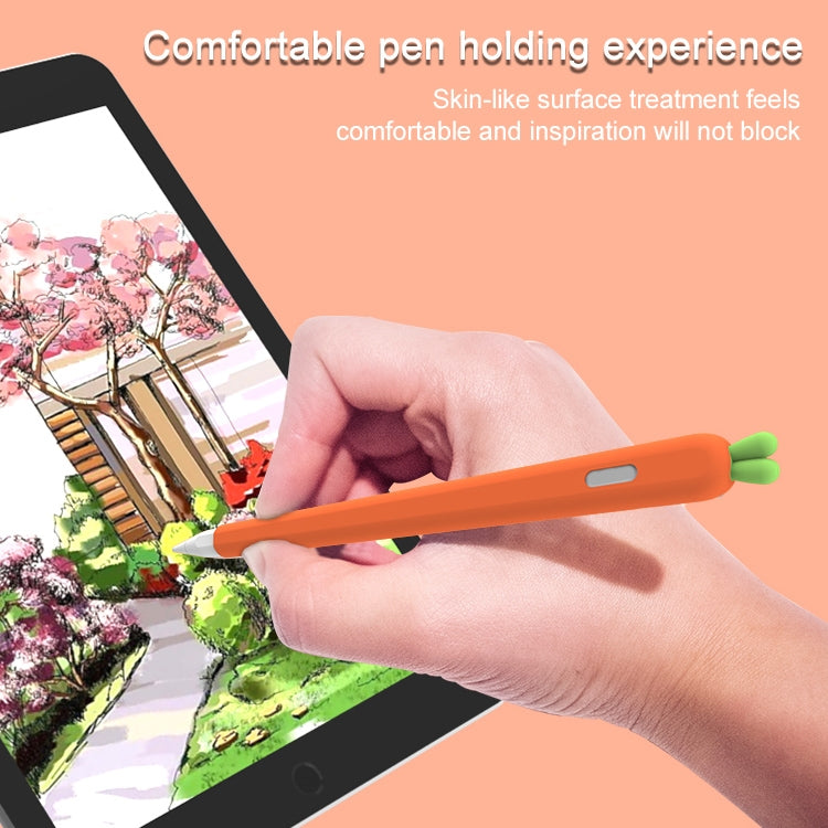 LOVE MEI 蘋果 Pencil 1 胡蘿蔔造型觸控筆矽膠保護套，適用於 Apple Pencil 1