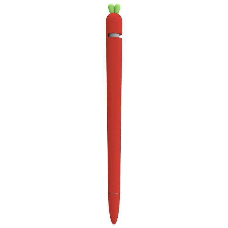 LOVE MEI 蘋果 Pencil 1 胡蘿蔔造型觸控筆矽膠保護套，適用於 Apple Pencil 1