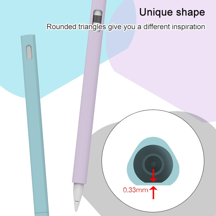 LOVE MEI 蘋果 Pencil 1 三角形觸控筆矽膠保護套，適用於 Apple Pencil 1