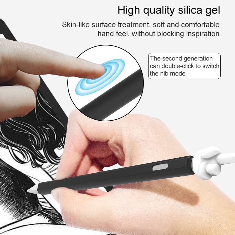 LOVE MEI 蘋果 Pencil 2 中指造型觸控筆矽膠保護套，適用於 Apple Pencil 2