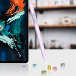 LOVE MEI 蘋果 Pencil 2 數字字母設計觸控筆矽膠保護套，適用於 Apple Pencil 2