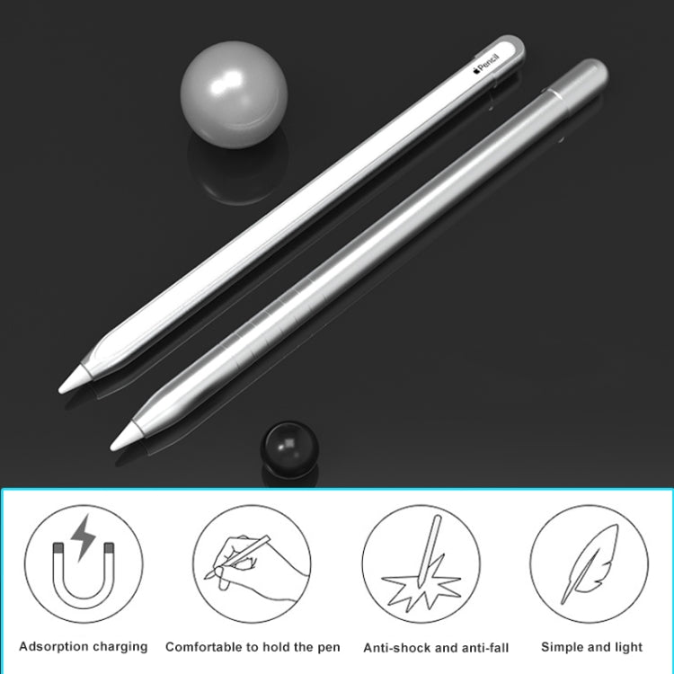 金屬霧面防滑觸控筆保護套，適用於 Apple Pencil 1，適用於 Apple Pencil 1