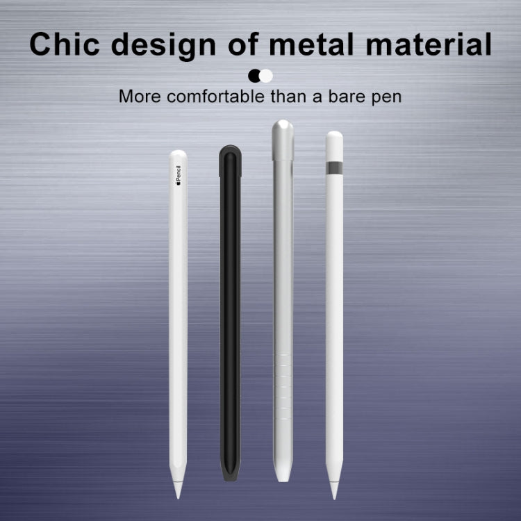 金屬霧面防滑觸控筆保護套，適用於 Apple Pencil 1，適用於 Apple Pencil 1
