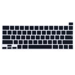 防塵矽膠筆記型電腦鍵盤保護膜，適用於 MacBook Pro 16 吋 A2141 及 Pro 13.3 吋 A2251 / A2289 / A2338 (2020)，適用於 MacBook Pro 16 吋 A2141（黑色），適用於 MacBook Pro 16 吋 A2141（白色）