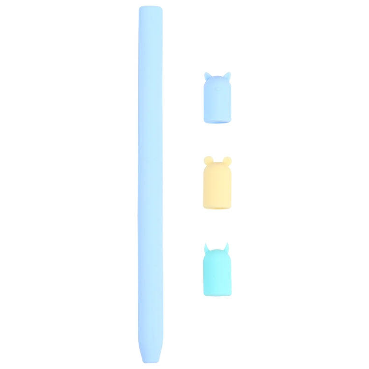 4合1卡通動物矽膠保護套，適用於 Apple Pencil 1，適用於 Apple Pencil 1