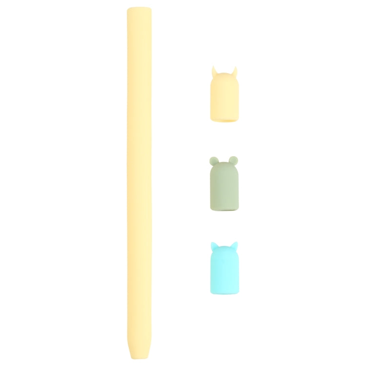 4合1卡通動物矽膠保護套，適用於 Apple Pencil 1，適用於 Apple Pencil 1