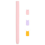 4合1卡通動物矽膠保護套，適用於 Apple Pencil 2，適用於 Apple Pencil 2