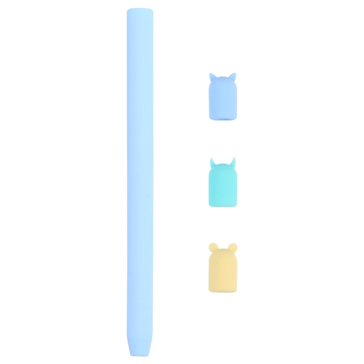 4合1卡通動物矽膠保護套，適用於 Apple Pencil 2，適用於 Apple Pencil 2