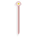 可愛卡通矽膠保護套，適用於 Apple Pencil 1（五角星粉色），適用於 Apple Pencil 1