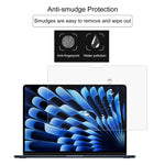 適用於 MacBook Air 15.3 吋 A2941 2023 0.26mm 9H 表面硬度 防爆鋼化玻璃膜，適用於 MacBook Air 15.3 吋 A2941 2023 / Air 15 M3 2024 A3114（1片裝）