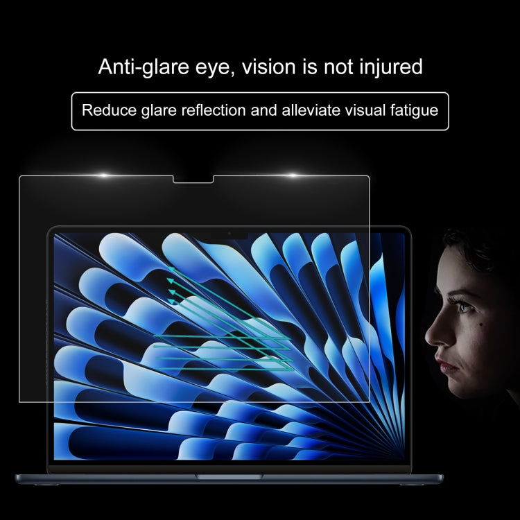 適用於 MacBook Air 15.3 吋 A2941 2023 0.26mm 9H 表面硬度 防爆鋼化玻璃膜，適用於 MacBook Air 15.3 吋 A2941 2023 / Air 15 M3 2024 A3114（1片裝）