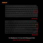 適用於 MacBook Air 13.3 吋 A1932 2018 ENKAY Hat-prince 美國版筆記型電腦超薄 TPU 鍵盤保護膜