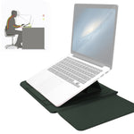 4合1通用防水PU皮筆記型電腦內襯包，帶手柄、支架、筆插+2個繞線器+滑鼠包+充電器包套裝，適用13 / 14吋筆電，13 / 14吋
