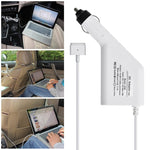 45W 14.85V 3.05A 5針 T型 MagSafe 2 車用充電器，帶1個 USB 埠，適用於 Apple MacBook A1466 / A1436 / A1465 / A1435 / MD224 / MD231 / MD761 / MD711，長度：1.7米，45W 14.85V 3.05A