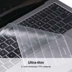 ENKAY TPU 鍵盤保護膜 適用於 MacBook Pro 13.3 吋無 Touch Bar A1708 / MacBook 12 2015 A1534，歐洲版，適用於 2016 MacBook Pro