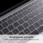 ENKAY TPU 鍵盤保護膜 適用於 2015 MacBook 12 吋 (A1534) / MacBook Pro 13.3 吋無 Touch Bar (A1708)，歐洲版，EU 版本