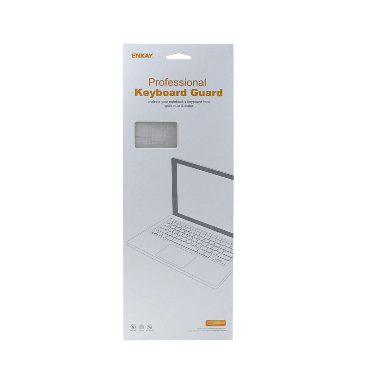 ENKAY TPU 鍵盤保護膜 適用於 2015 MacBook 12 吋 (A1534) / MacBook Pro 13.3 吋無 Touch Bar (A1708)，歐洲版，EU 版本