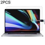 2 片裝適用於 MacBook Pro 16 吋 9H 筆記型電腦螢幕鋼化玻璃保護膜，2 片裝