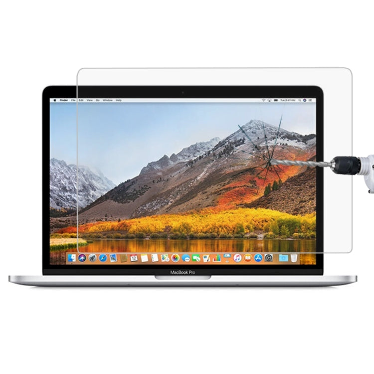 9H 表面硬度高清防爆鋼化玻璃膜，適用於帶觸控欄的 Macbook Pro 13.3 吋 (A1706)