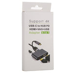 4 合 1 USB / Type-C 轉 4K HDMI + VGA + USB 3.0 介面多功能轉接器