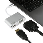 4 合 1 USB / Type-C 轉 4K HDMI + VGA + USB 3.0 介面多功能轉接器