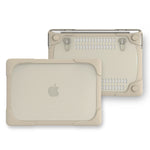 適用於MacBook Pro 13.3吋 (A1708) 及有Touch Bar (A1706) 筆電TPU+PC折疊防震保護殼附支架，適用於MacBook Pro 13.3吋有Touch Bar