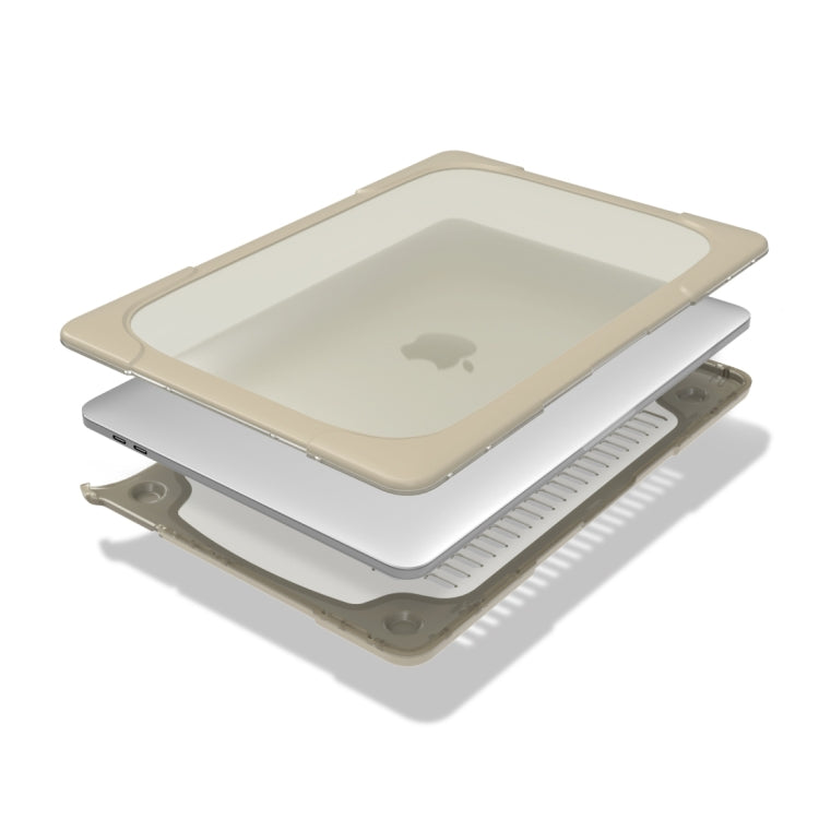 適用於MacBook Pro 13.3吋 (A1708) 及有Touch Bar (A1706) 筆電TPU+PC折疊防震保護殼附支架，適用於MacBook Pro 13.3吋有Touch Bar