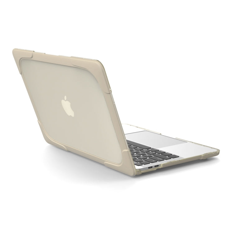 適用於MacBook Pro 13.3吋 (A1708) 及有Touch Bar (A1706) 筆電TPU+PC折疊防震保護殼附支架，適用於MacBook Pro 13.3吋有Touch Bar