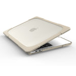 適用於MacBook Pro 13.3吋 (A1708) 及有Touch Bar (A1706) 筆電TPU+PC折疊防震保護殼附支架，適用於MacBook Pro 13.3吋有Touch Bar