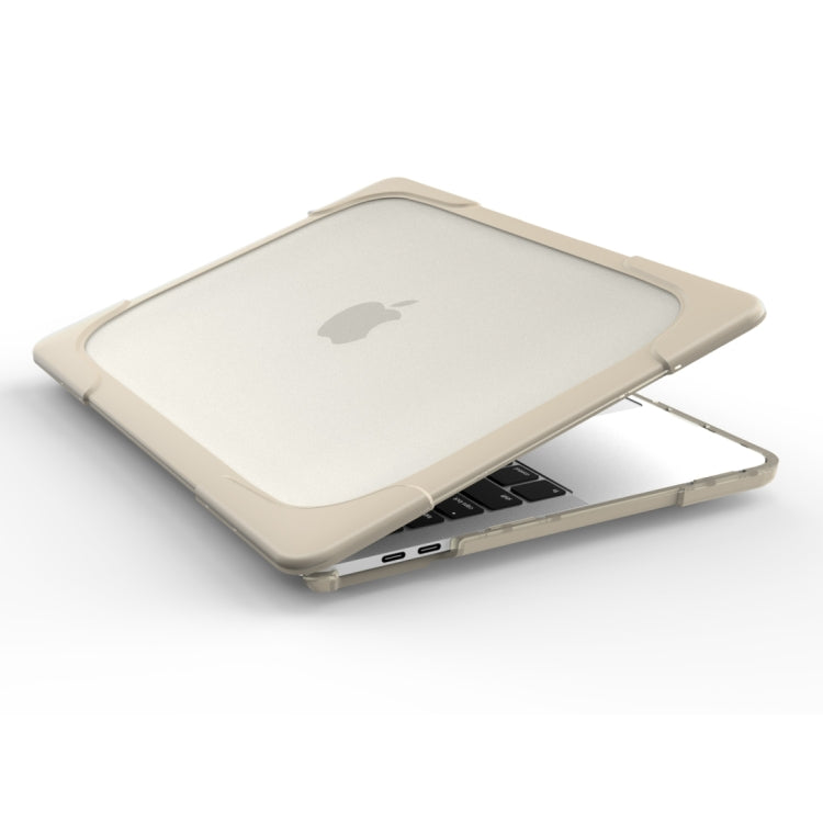 適用於MacBook Pro 13.3吋 (A1708) 及有Touch Bar (A1706) 筆電TPU+PC折疊防震保護殼附支架，適用於MacBook Pro 13.3吋有Touch Bar