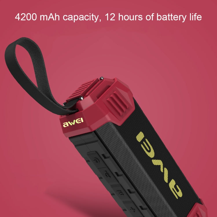 awei Y280 IPX4 藍牙喇叭行動電源，強化低音，內建麥克風，支援 FM / USB / TF 卡 / AUX，Y280