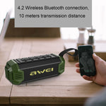 awei Y280 IPX4 藍牙喇叭行動電源，強化低音，內建麥克風，支援 FM / USB / TF 卡 / AUX，Y280