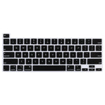 防塵矽膠筆記型電腦鍵盤保護膜，適用於 MacBook Pro 13.3 吋 2022，黑色款，白色款