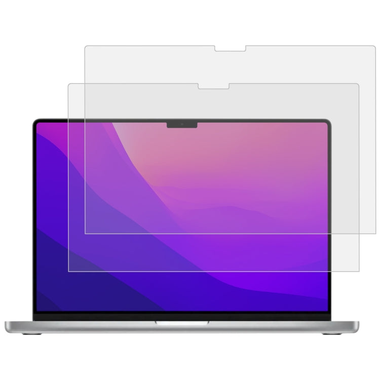 2 片裝 9H 筆記型電腦螢幕防爆鋼化玻璃保護膜，適用於 MacBook Pro 16.2 吋 A2485/M5 2026，適用於 MacBook Pro 16.2 吋 A2485/A2780/M5 2026