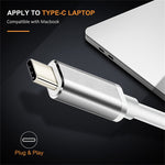 USB-C / Type-C 3.1 公對 DP 母高清轉換器，長度：12cm