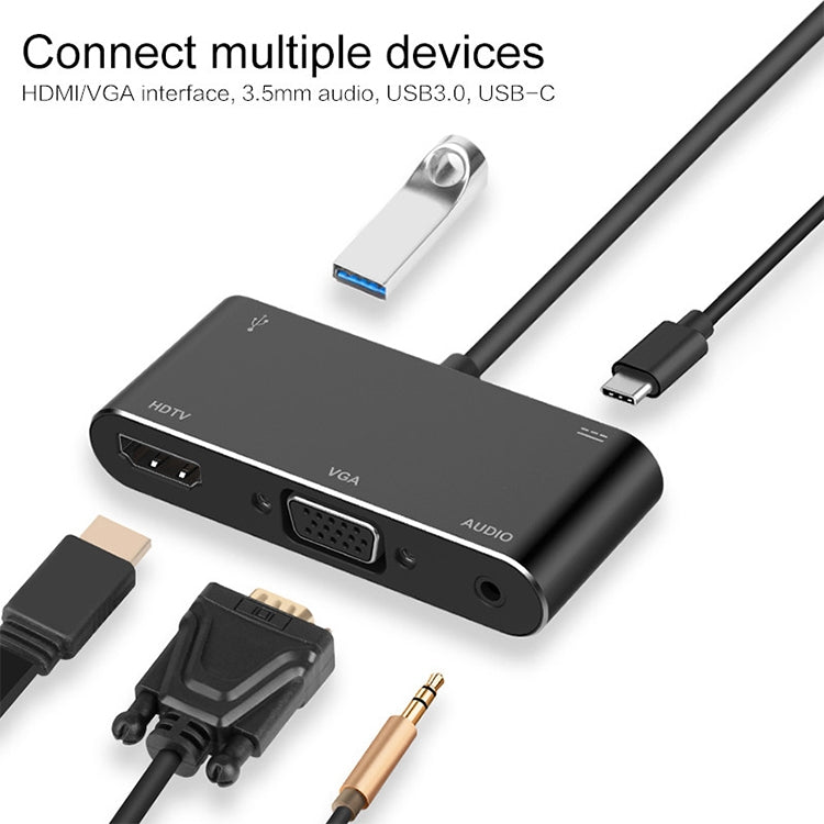 USB-C / Type-C 轉 HDMI / VGA / USB 3.0 / PD 轉換器