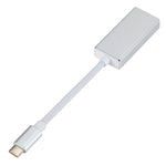 USB-C / Type-C 3.1 公頭轉 Mini DP 母頭高清轉換器，長度：12cm，銀色，金色