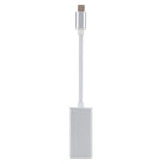 USB-C / Type-C 3.1 公頭轉 Mini DP 母頭高清轉換器，長度：12cm，銀色，金色