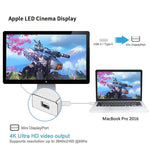 USB-C / Type-C 3.1 公頭轉 Mini DP 母頭高清轉換器，長度：12cm，銀色，金色